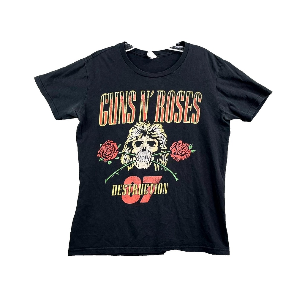 Vintage Bay Island T Shirt Mens Small Guns N' Roses UK Tour 1987 Music Rock Band
